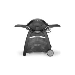 Weber Barbecue à Gaz Q 3200 Noir Avec Chariot Et Lampe