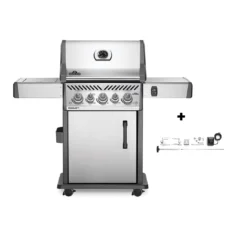 Napoleon Barbecue à Gaz Rogue SE425-1 Inox + Rôtissoire Offerte
