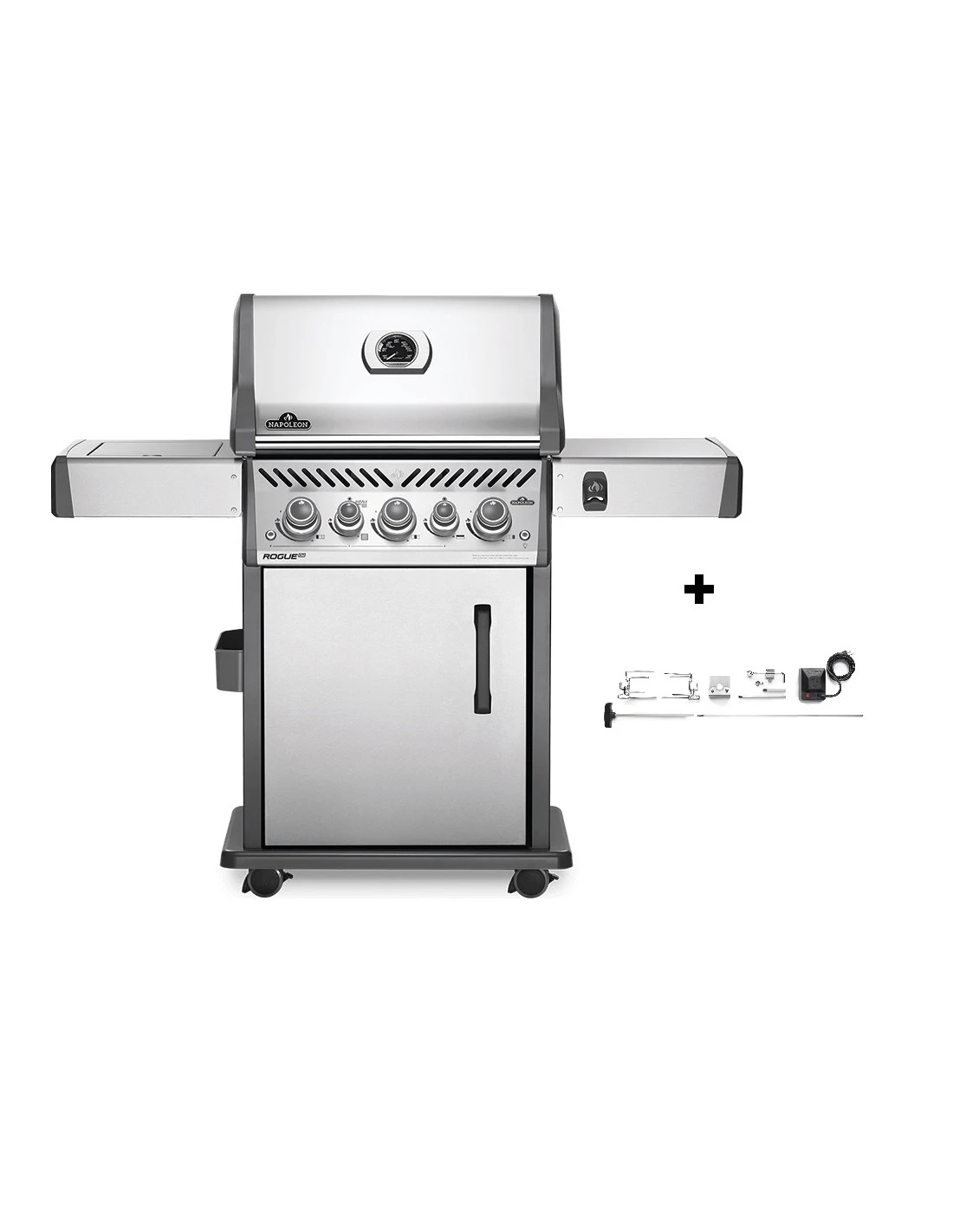 Napoleon Barbecue à Gaz Rogue SE425-1 Inox + Rôtissoire Offerte 1 Napoleon Barbecue à Gaz Rogue SE425-1 Inox + Rôtissoire Offerte