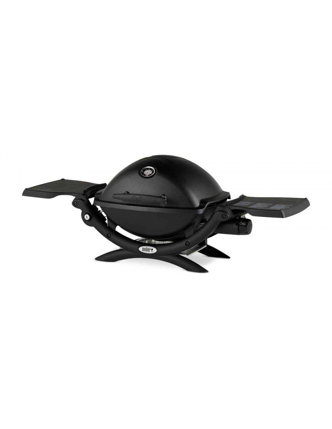 Barbecue à Gaz Weber Q 1200 Noir Avec Tablettes 2 Barbecue à Gaz Weber Q 1200 Noir Avec Tablettes – Image 2