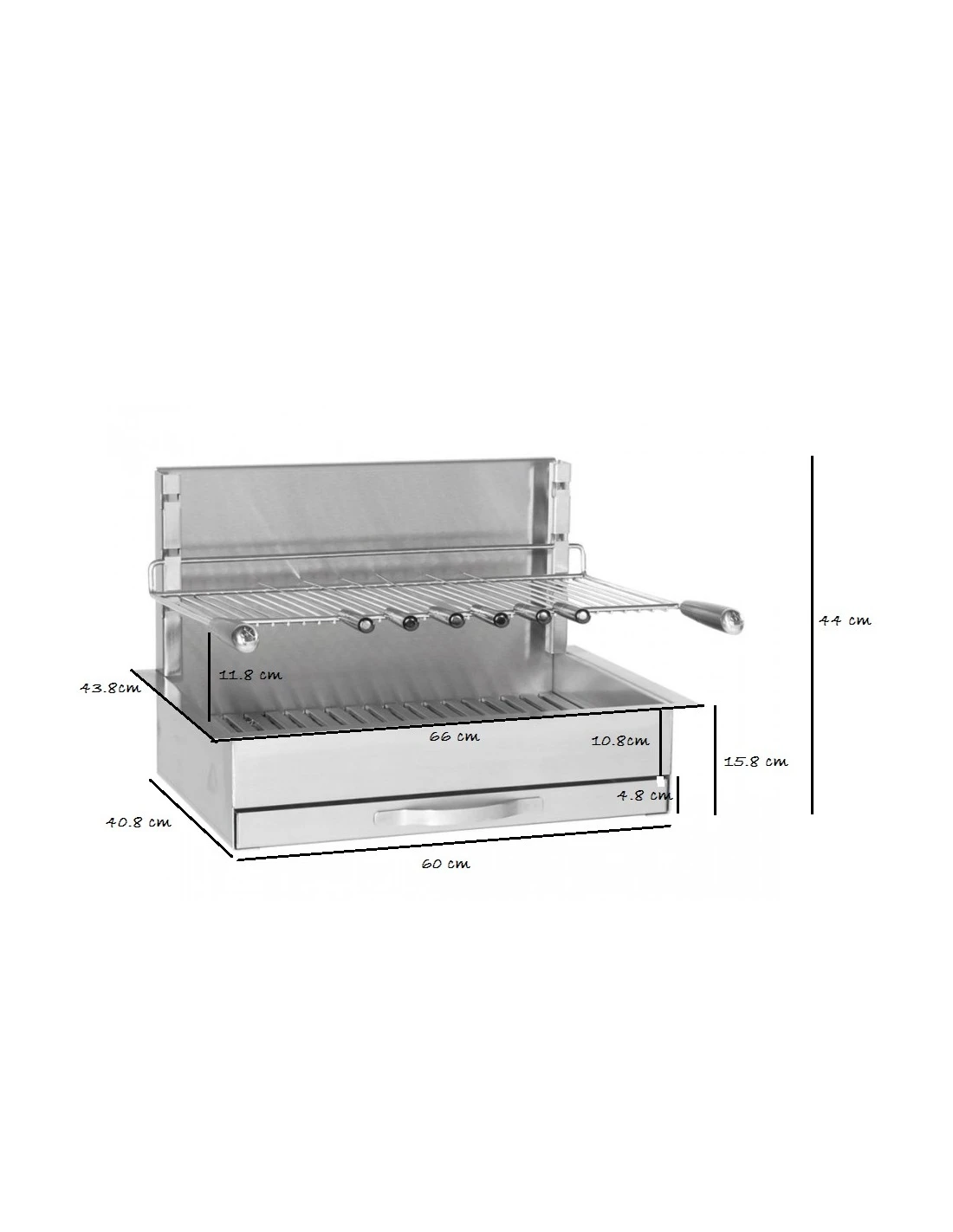 Gril Inox Encastrable 961.66 - Forge Adour 4 Gril Inox Encastrable 961.66 - Forge Adour – Image 4