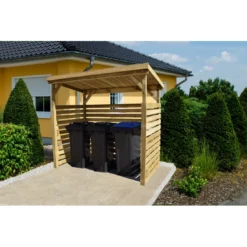 Cache-poubelles Ou Bûcher WEKA 663 B En Bois Traité