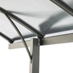 Carport Belize Noir - 2,94 X 5 X 2,23/2,50 - Aluminium, Acier Et Polycarbonate -Verger Magique Soldes Boutique carport belize noir 294 x 5 x 223250 aluminium acier et polycarbonate 3
