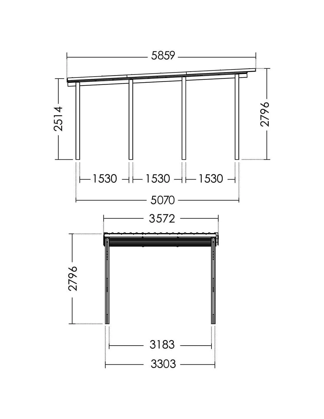 Carport CESAR Traité Autoclave De 19.6 M² 7 Carport CESAR Traité Autoclave De 19.6 M² – Image 7