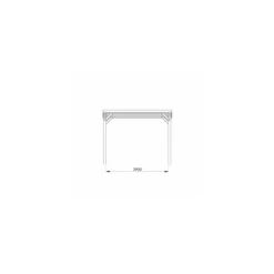 Carport Victor Traité Autoclave Teinté Marron De 16.5 M² -Verger Magique Soldes Boutique carport victor traite autoclave teinte marron de 165 m 3