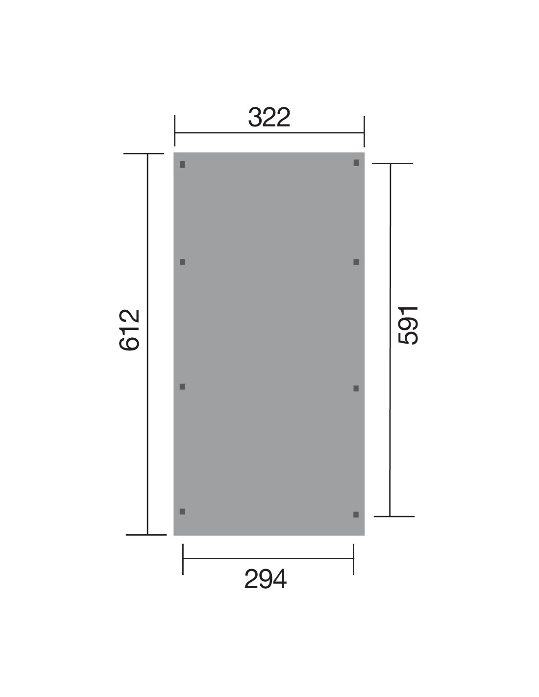 Carport WEKA 617 De 19 M² Traitée Autoclave 2 Carport WEKA 617 De 19 M² Traitée Autoclave – Image 2