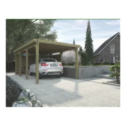 Carport WEKA 617 De 19 M² Traitée Autoclave