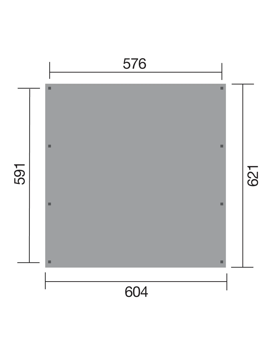 Carport WEKA Double 609 De 37.5 M² Traitée Autoclave 2 Carport WEKA Double 609 De 37.5 M² Traitée Autoclave – Image 2