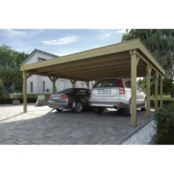 Carport WEKA Double 609 De 37.5 M² Traitée Autoclave