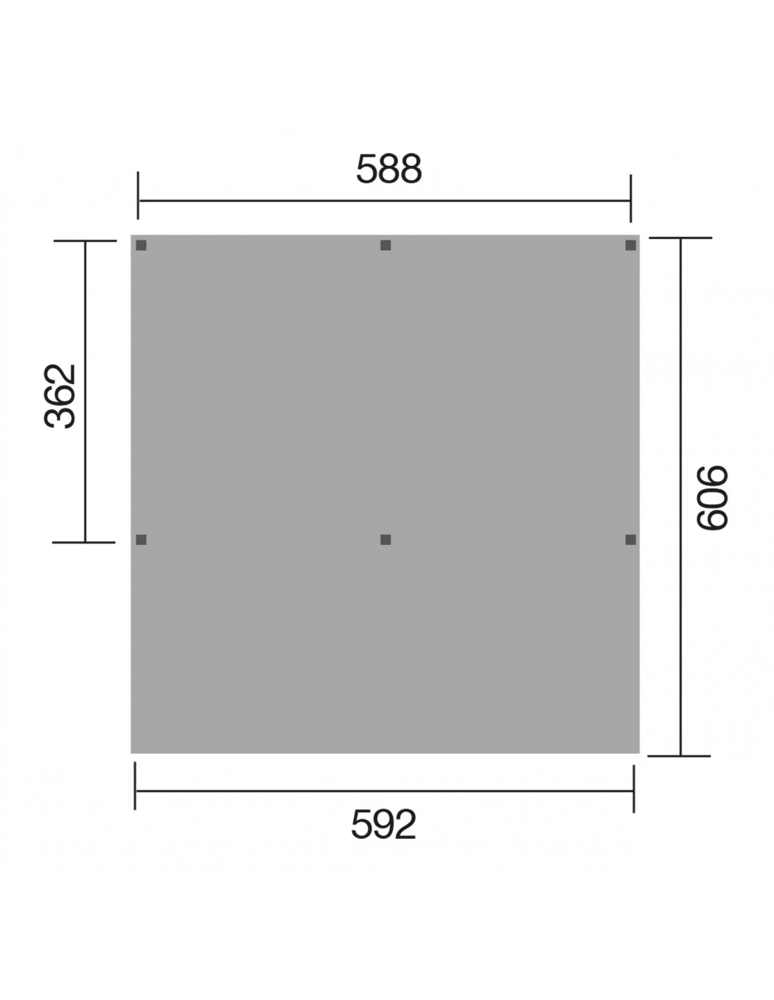 Carport WEKA Double Y 612 De 36 M² Traitée Autoclave 2 Carport WEKA Double Y 612 De 36 M² Traitée Autoclave – Image 2