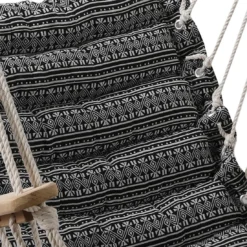 Chaise Suspendue Jinja - Bois Franc Chinois Et Polycoton -Verger Magique Soldes Boutique chaise suspendue jinja bois franc chinois et polycoton 3