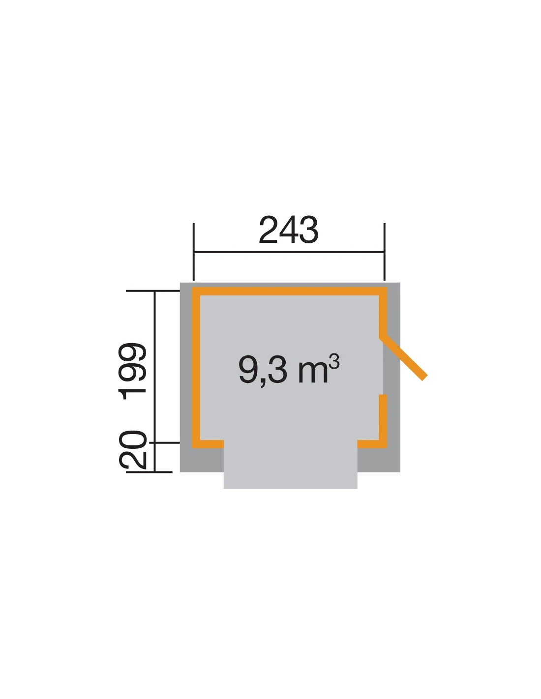 Chalet De Vente WEKA 221 En Bois Massif 19 Mm 3 Chalet De Vente WEKA 221 En Bois Massif 19 Mm – Image 3