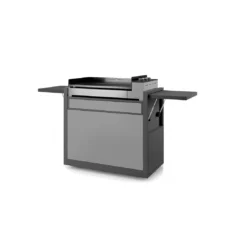 Chariot Pour Plancha Premium 75 Acier Noir Et Gris Clair