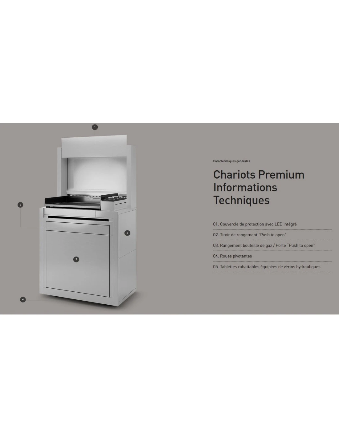 Chariot Pour Plancha Premium 60 Inox Forge Adour 6 Chariot Pour Plancha Premium 60 Inox Forge Adour – Image 6