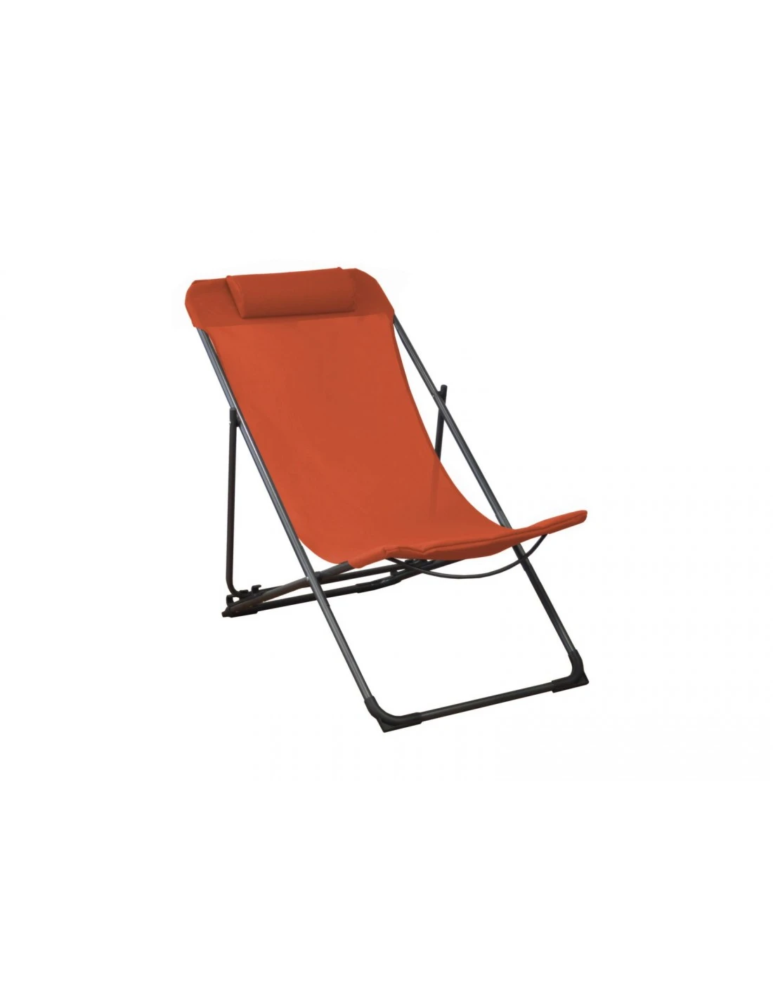 Chilienne Globe - 4 Positions - Toile Au Choix - Graphite / Paprika 2 Chilienne Globe - 4 Positions - Toile Au Choix - Graphite / Paprika – Image 2