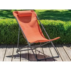 Chilienne Globe - 4 Positions - Toile Au Choix - Graphite / Paprika 6 Chilienne Globe - 4 Positions - Toile Au Choix - Graphite / Paprika -Verger Magique Soldes Boutique chilienne globe 4 positions toile au choix 2