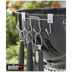 Crochets Porte-ustensiles En Inox Pour Barbecue Charbon 47 Et 57 Cm - Weber -Verger Magique Soldes Boutique crochets porte ustensiles en inox pour barbecue charbon 47 et 57 cm weber 5