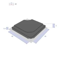 Dalle De Parasol Lisse Stacio 25kg Carrée - Béton Ardoise 6 Dalle De Parasol Lisse Stacio 25kg Carrée - Béton Ardoise -Verger Magique Soldes Boutique dalle de parasol lisse stacio 25kg carree beton ardoise 2