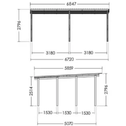 Carport En Bois Double CESAR Traité Autoclave De 38 M² 10 Carport En Bois Double CESAR Traité Autoclave De 38 M² -Verger Magique Soldes Boutique double carport cesar traite autoclave de 401 m 2