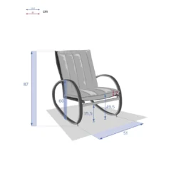 Fauteuil à Bascule Nevada - Graphite 10 Fauteuil à Bascule Nevada - Graphite -Verger Magique Soldes Boutique fauteuil a bascule nevada graphite 4
