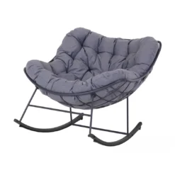 Fauteuil à Bascule Royal Rocking Gris