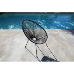Fauteuil De Terrasse Rio Avec Cordage Plastique - Grey / Gris -Verger Magique Soldes Boutique fauteuil de terrasse rio avec cordage plastique 1 6