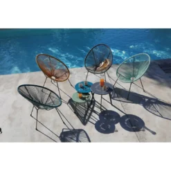 Fauteuil De Terrasse Rio Avec Cordage Plastique - Grey / Gris -Verger Magique Soldes Boutique fauteuil de terrasse rio avec cordage plastique 1 7