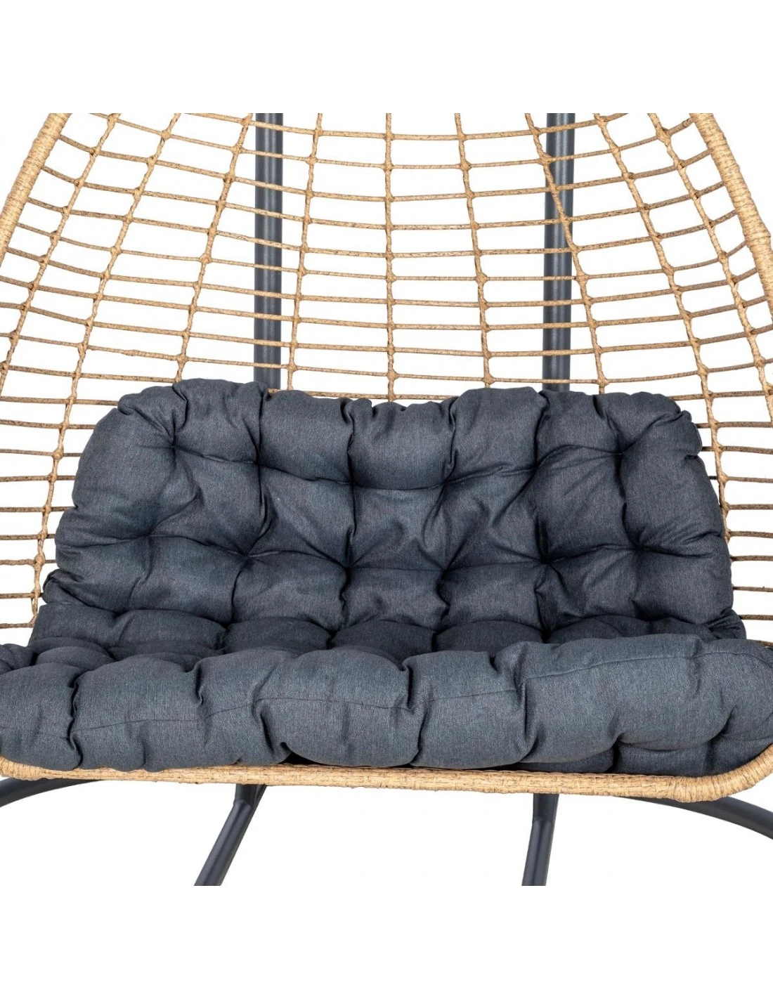 Fauteuil œuf Suspendu AJAR Ardoise 2 Places 3 Fauteuil œuf Suspendu AJAR Ardoise 2 Places – Image 3