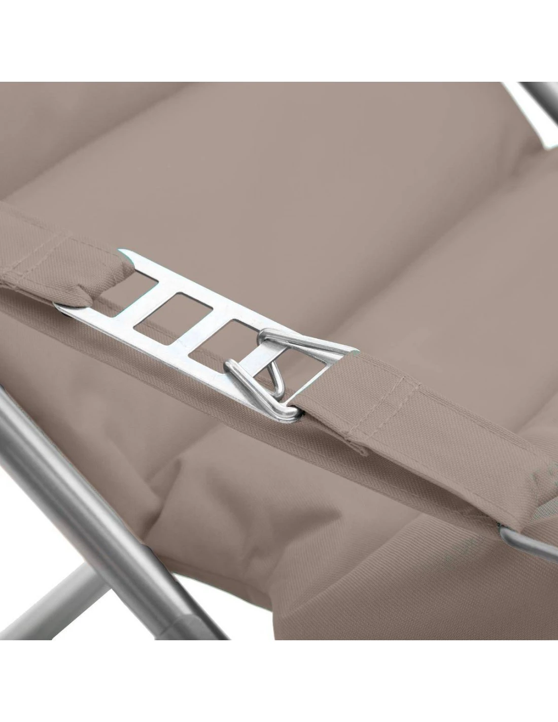 Fauteuil Relax De Jardin MILOS - Assise Matelassée - Taupe 3 Fauteuil Relax De Jardin MILOS - Assise Matelassée - Taupe – Image 3