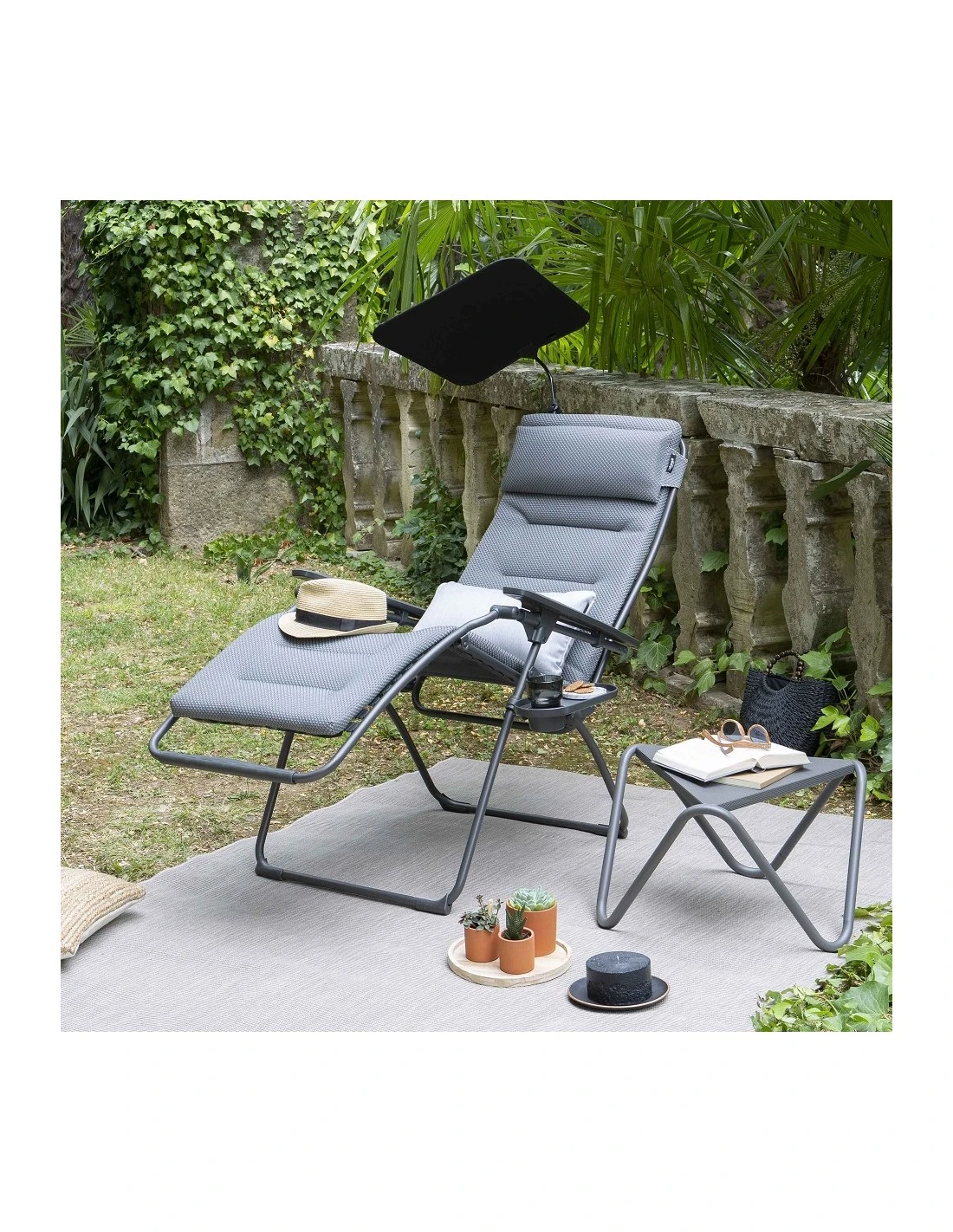Lafuma Fauteuil Relax Futura BeComfort Silver 2 Lafuma Fauteuil Relax Futura BeComfort Silver – Image 2