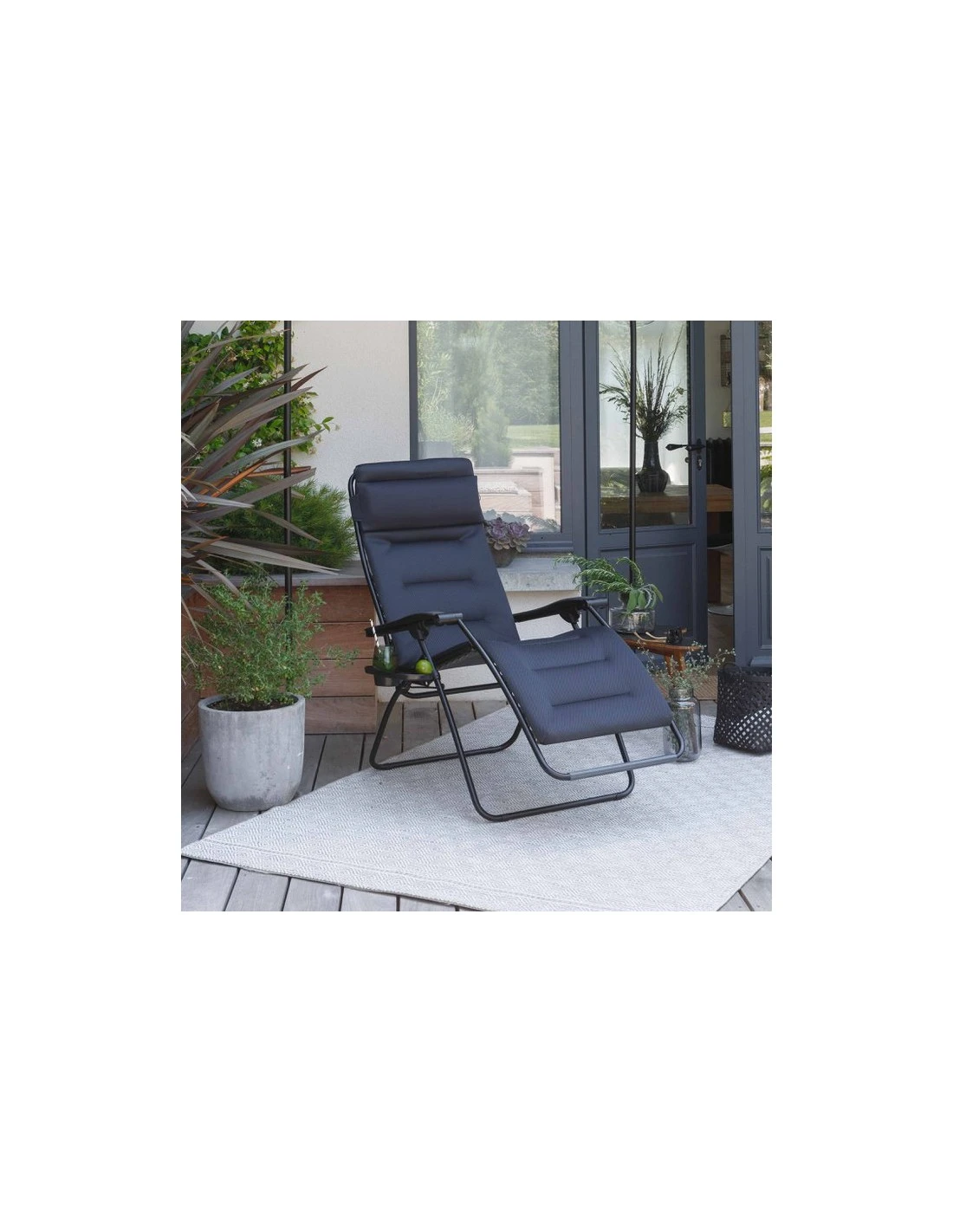 Lafuma Fauteuil Relax RSX Clip Air Comfort Acier 2 Lafuma Fauteuil Relax RSX Clip Air Comfort Acier – Image 2