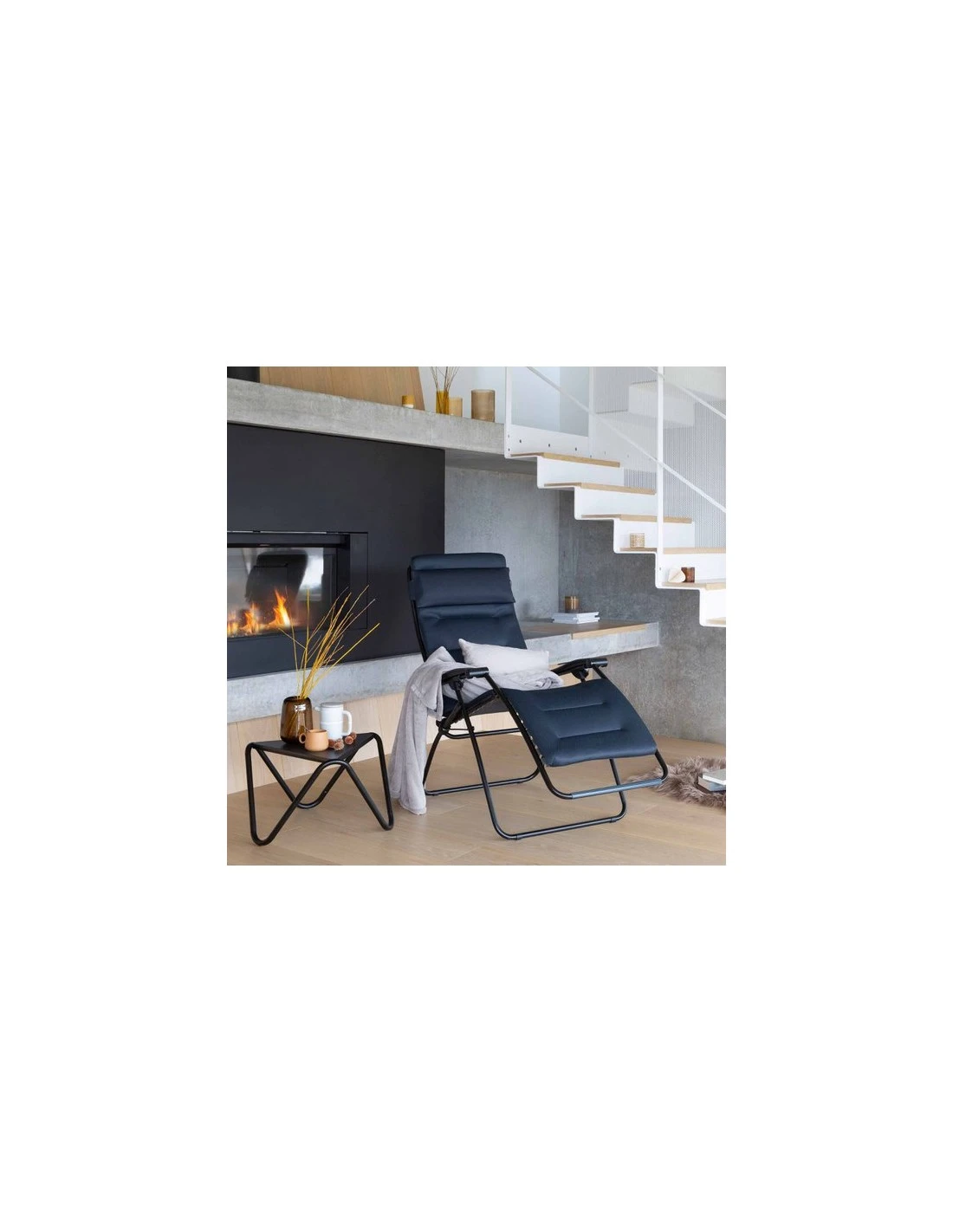 Lafuma Fauteuil Relax RSX Clip Air Comfort Acier 4 Lafuma Fauteuil Relax RSX Clip Air Comfort Acier – Image 4