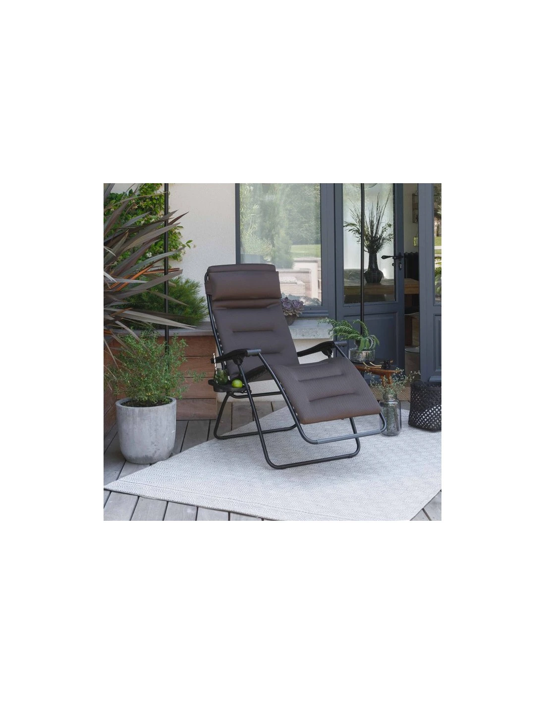 Lafuma Fauteuil Relax RSX Clip Air Comfort Taupe 1 Lafuma Fauteuil Relax RSX Clip Air Comfort Taupe