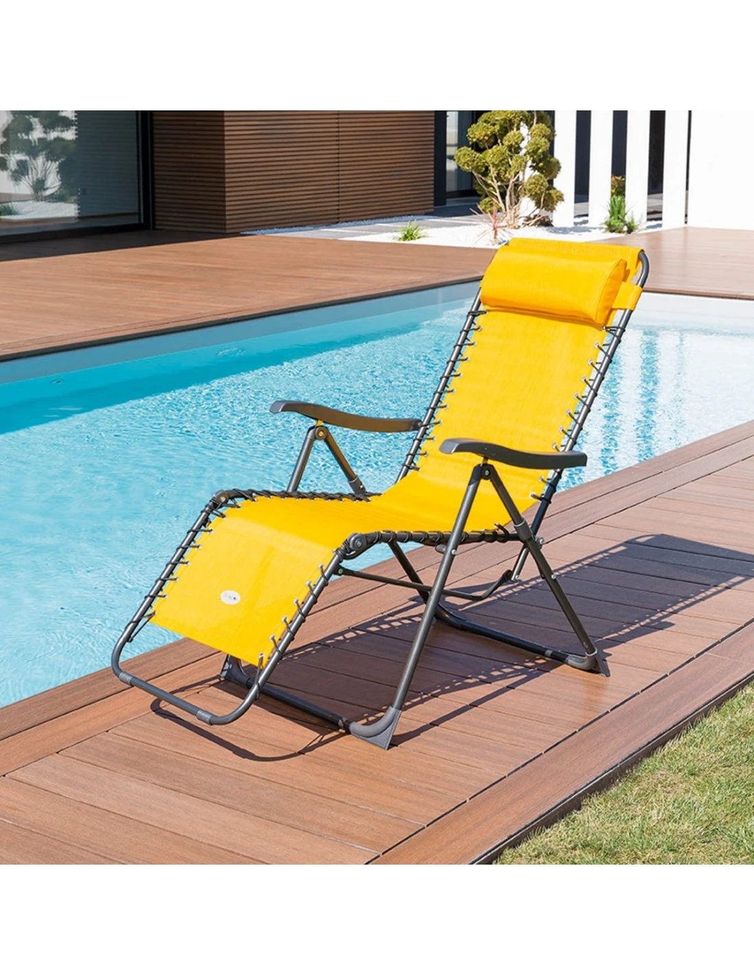 Fauteuil Relax Silos Basculant - 5 Positions - Moutarde 2 Fauteuil Relax Silos Basculant - 5 Positions - Moutarde – Image 2