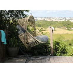 Fauteuil Suspendu Banana Leaf - Graphite / Naturel Et Gris -Verger Magique Soldes Boutique fauteuil suspendu banana leaf graphite naturel et gris 2