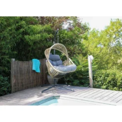 Fauteuil Suspendu Banana Leaf - Graphite / Naturel Et Gris -Verger Magique Soldes Boutique fauteuil suspendu banana leaf graphite naturel et gris 4
