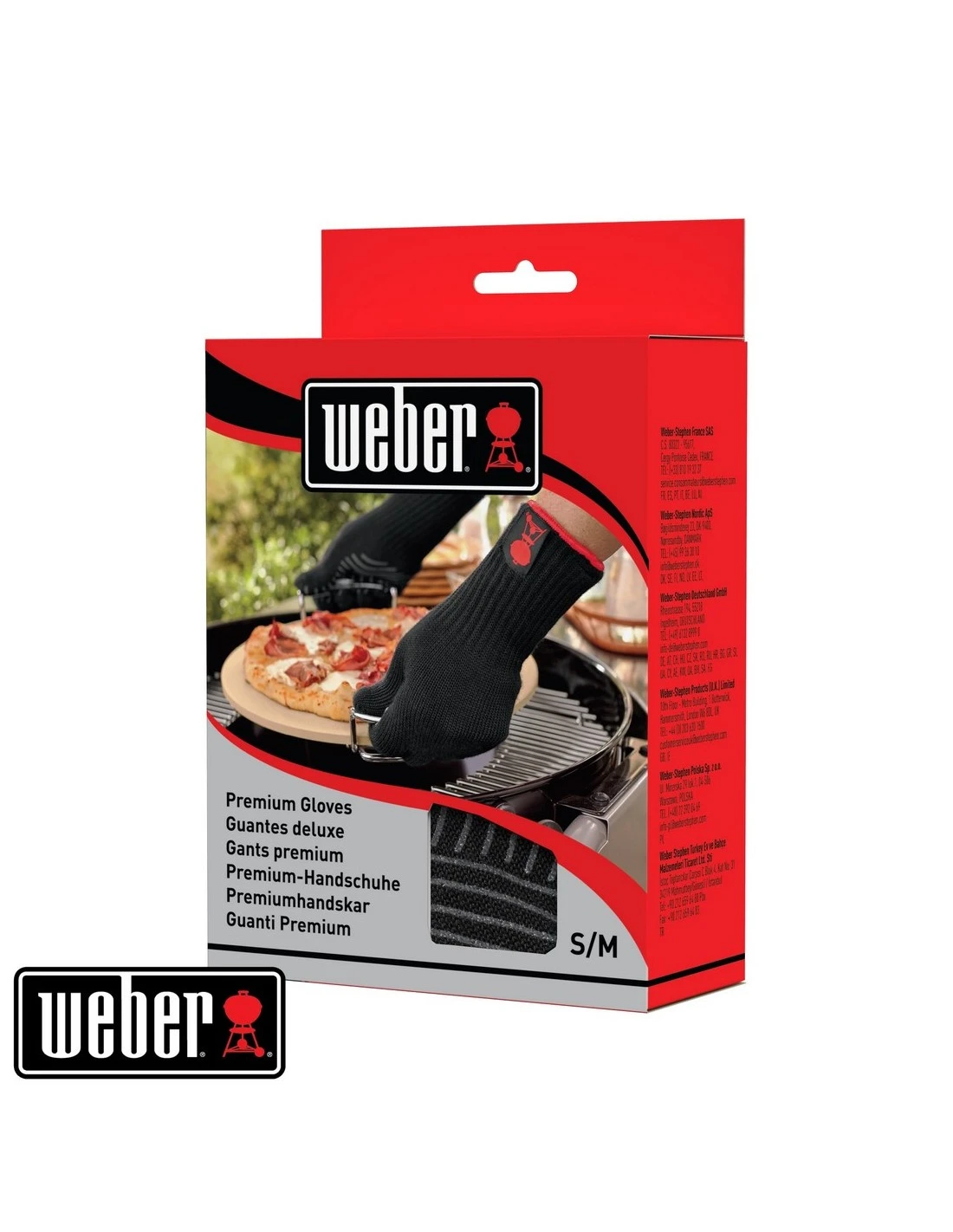 Gants Spécial Barbecue Premium Taille S/M, Noir Weber 3 Gants Spécial Barbecue Premium Taille S/M, Noir Weber – Image 3