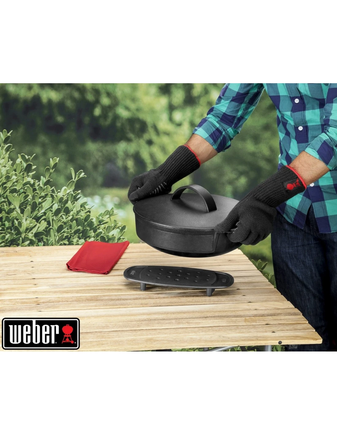 Gants Spécial Barbecue Premium Taille S/M, Noir Weber 6 Gants Spécial Barbecue Premium Taille S/M, Noir Weber – Image 6