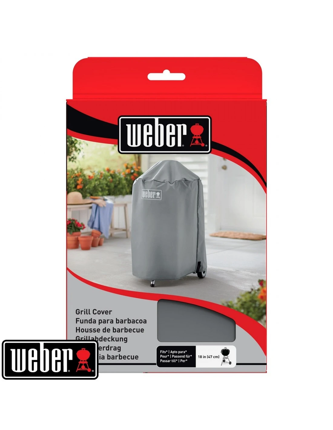 Weber Housse De Barbecue à Charbon Ø47 Cm Grise 2 Weber Housse De Barbecue à Charbon Ø47 Cm Grise – Image 2