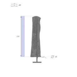 Housse De Parasol Déporté Taille S - H.210 Cm - Hespéride -Verger Magique Soldes Boutique housse de parasol deporte taille s h210 cm hesperide 2