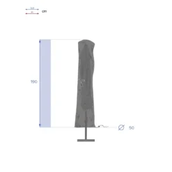 Housse De Parasol Droit - H.190 Cm - Hespéride -Verger Magique Soldes Boutique housse de parasol droit h190 cm hesperide 2