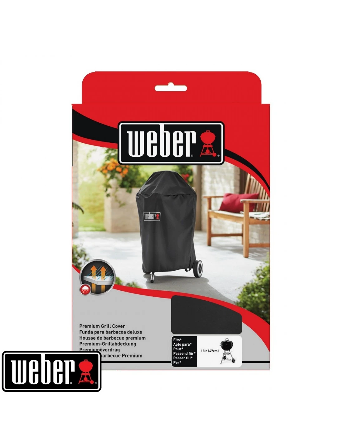 Weber Housse Premium Pour Barbecue à Charbon Ø47 Cm 2 Weber Housse Premium Pour Barbecue à Charbon Ø47 Cm – Image 2