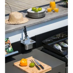 ENO Kit Accessoires Inox - Modulo Cuisine D'extérieur -Verger Magique Soldes Boutique kit accessoires inox modulo cuisine d exterieur 3
