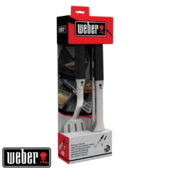 Kit D'ustensiles Premium 2 Pièces - Acier Inoxydable Noir - Weber -Verger Magique Soldes Boutique kit d ustensiles premium 2 pieces acier inoxydable noir weber 3
