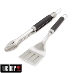 Weber Kit De 2 Ustensiles Pour Grillades - Pince Et Spatule -Verger Magique Soldes Boutique kit de 2 ustensiles pour grillades pince et spatule 1