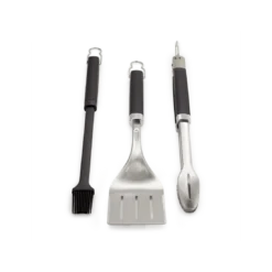 Kit De 3 Ustensiles Barbecue : Pince, Spatule Et Pinceau Weber