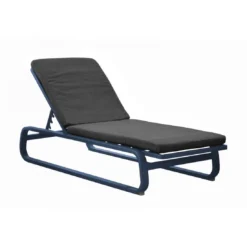 Lit De Soleil Antonino - Aluminium - Bleu/Gris