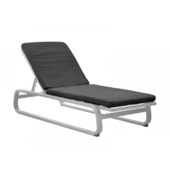 Lit De Soleil Antonino - Aluminium - Blanc/Gris