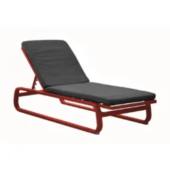 Lit De Soleil Antonino - Aluminium - Rouge/Gris
