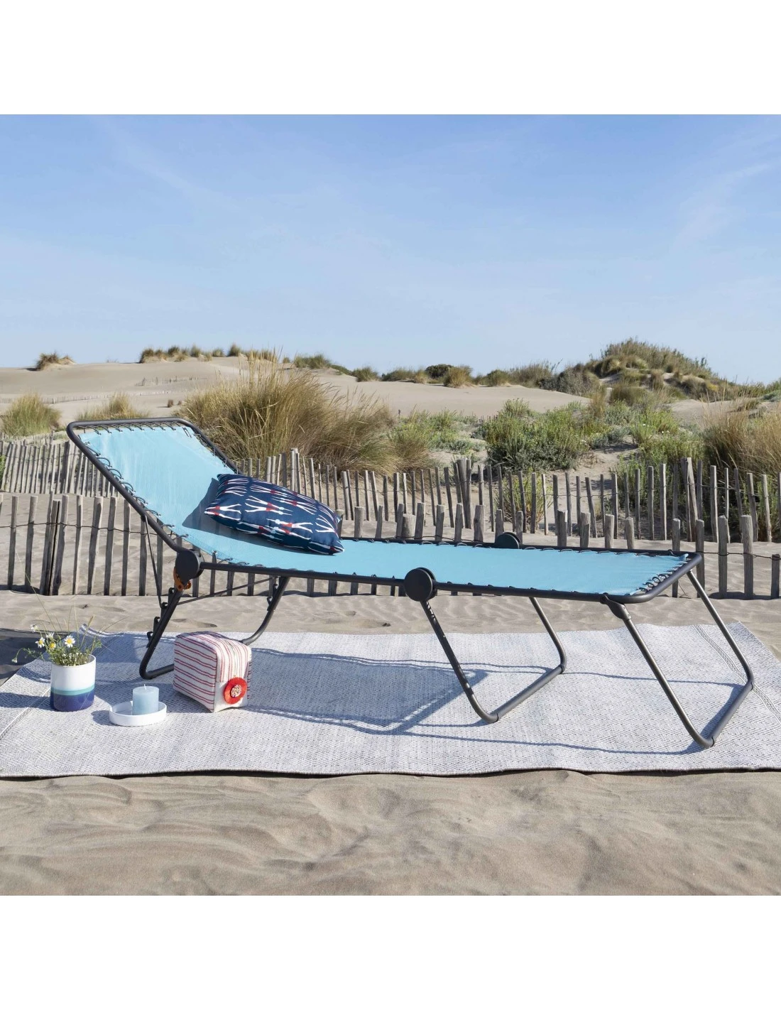 Lafuma Lit De Soleil Siesta L - Toile Batyline Et Structure Acier époxy 3 Lafuma Lit De Soleil Siesta L - Toile Batyline Et Structure Acier époxy – Image 3